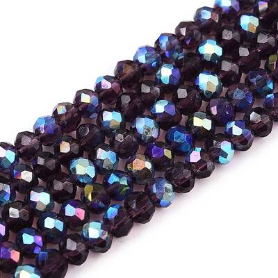 Electroplate Glass Beads Strands