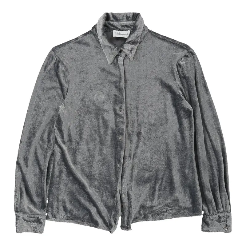Blumarine Shirt - Small Silver Nylon | Size: small