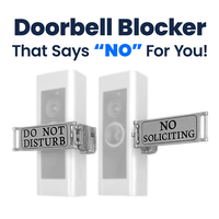 Nap Guardian Doorbell Cover – USA Patented & Owned. Mom Invented for Moms. Sign Rotates from DO NOT DISTURB to NO SOLICITIN...