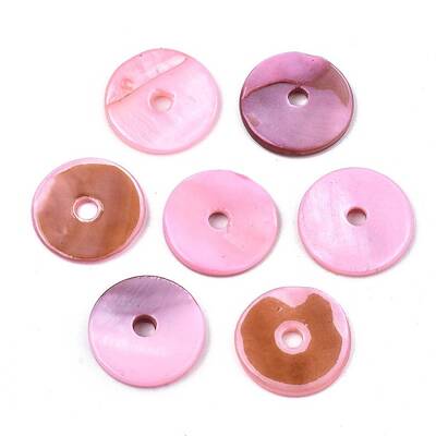 Spray Painted Natural Freshwater Shell Beads