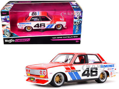 Datsun 510 #46 Simoniz BRE (Brock Racing Enterprises) Tokyo Mod 1/24 Diecast Model Car by Maisto