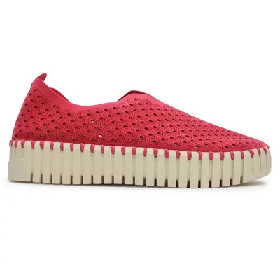Ilse Jacobsen Tulip 3373 Textile Women's Slip On Shoes - Viva Magenta - Size:US 9 Women