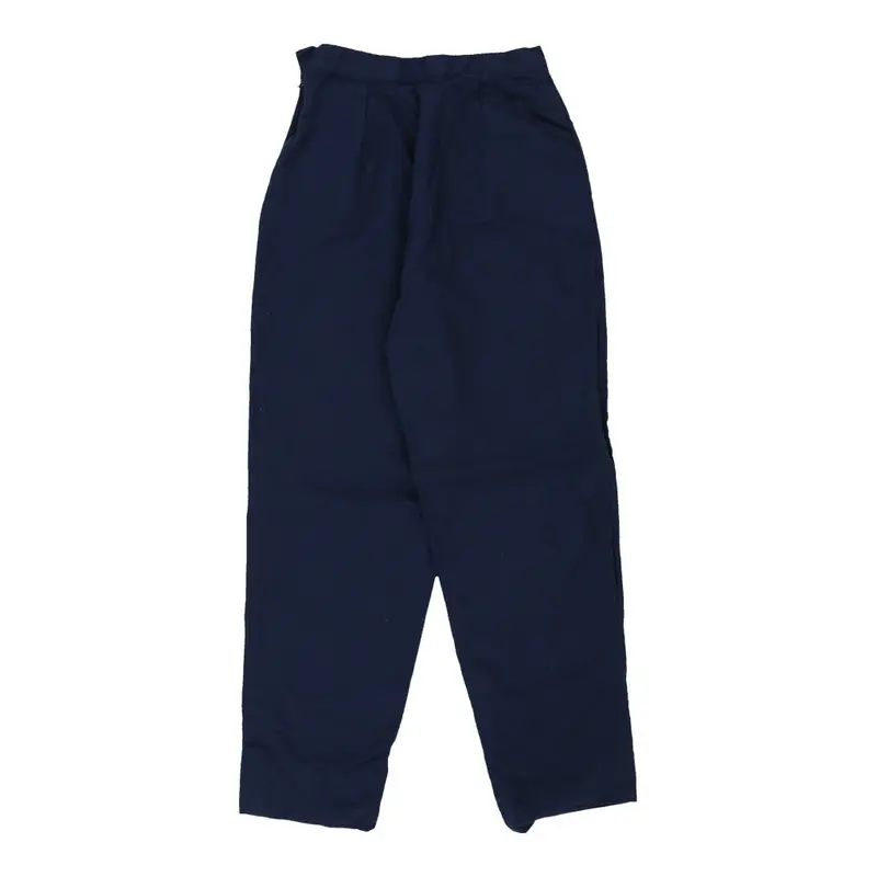Missoni Trousers - 24W UK 6 Navy Cotton Blend