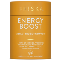 FRISKA Energy Boost - 3-in-1 Supplement for Energy with Probiotics, Digestive Enzymes and Key Nutrients immune system, Promot...