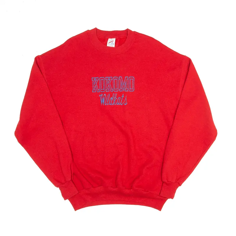 JERZEES Kokomo Wildkats Red USA Sweatshirt Mens XL