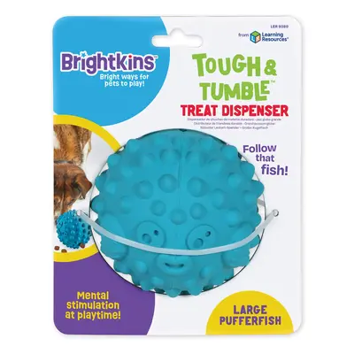 Brightkins Tough & Tumble Large Pufferfish Dog Treat Dispenser and Slow Feeder