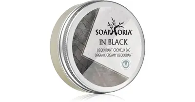 Soaphoria In Black Organic organic cream deodorant for men 50 ml