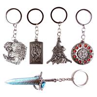 Elden Ring & Nightreign Metal Keychains, Godfrey Icon, Ranni, Crimson Amber, Dragoncrest Greatshield, Dark Moon Greatsword, R...