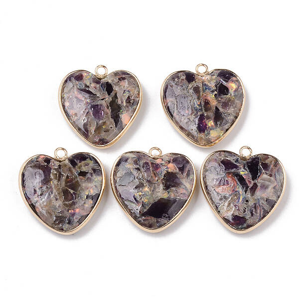 Synthetic Amethyst Pendants