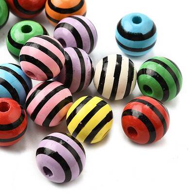 Printed Schima Wood Beads