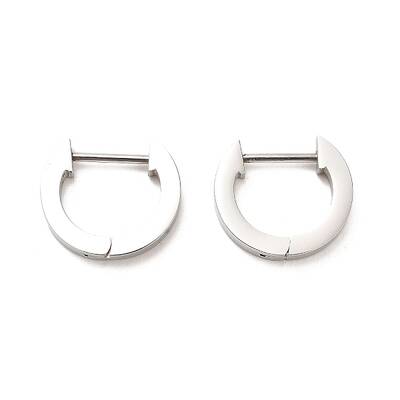 202 Stainless Steel Hoop Earrings