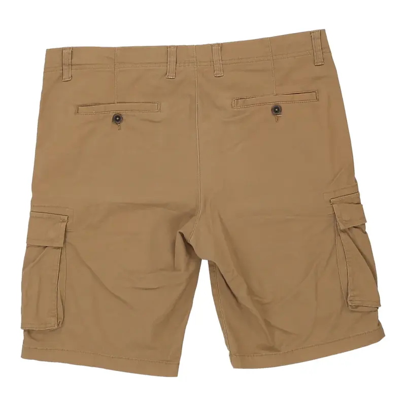 Piombo Cargo Shorts - 36W 11L Brown Cotton