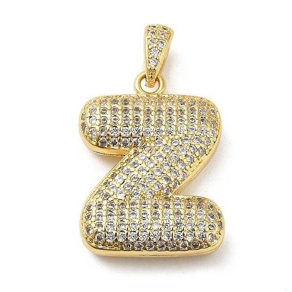 Brass Micro Pave Cubic Zirconia Pendants