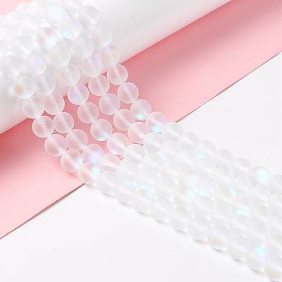 Synthetic Moonstone Beads Strands