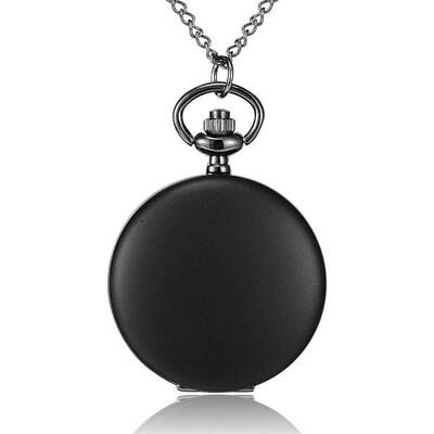 Flat Round Alloy Quartz Pocket Watches