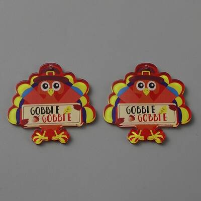 Thanksgiving Day Opaque Acrylic Pendants