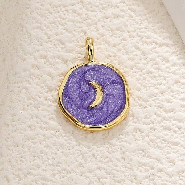 Brass Enamel Pendants