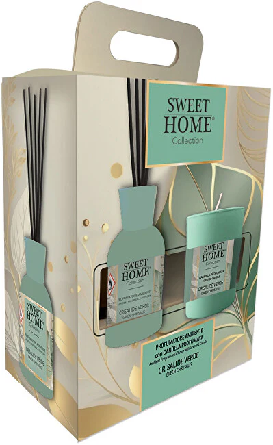 Sweet Home Collection Set Regalo Diffusore Di Aromi Con Candela Green Chrysalys