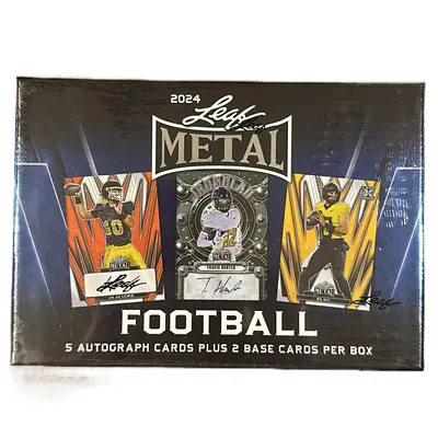 Serial Number Break 2024 Leaf Metal Football x1 #2