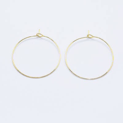 Long-Lasting Plated Brass Hoop Earrings Findings