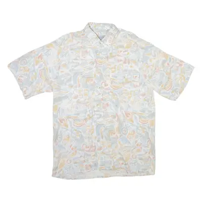 GET IT ALL Mens Shirt Blue Crazy Pattern M