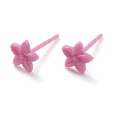 Eco-Friendly Plastic Stud Earrings