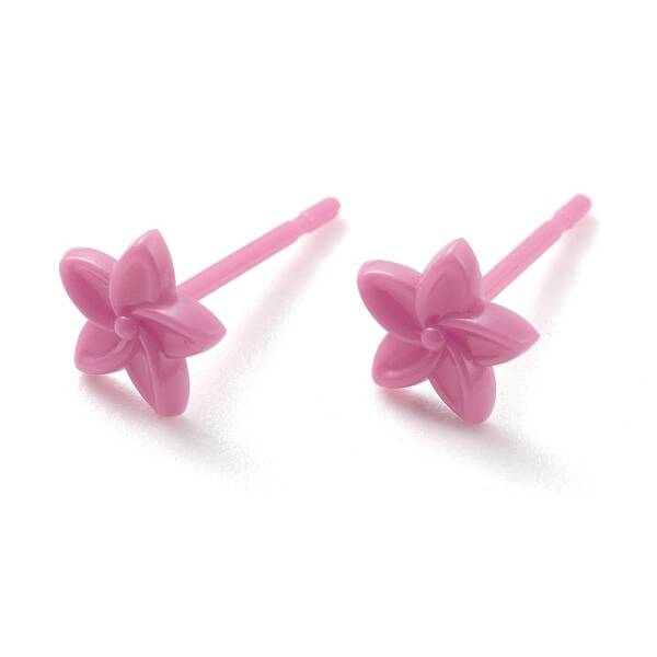 Eco-Friendly Plastic Stud Earrings