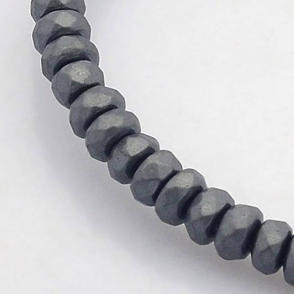 Electroplate Non-magnetic Synthetic Hematite Beads Strands
