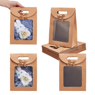 Rectangle Kraft Paper Gift Bags