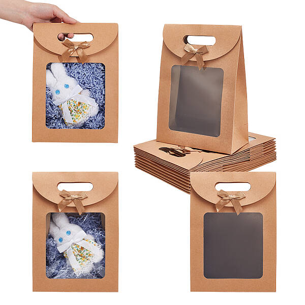 Rectangle Kraft Paper Gift Bags