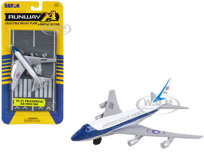 Boeing VC-25 Aircraft White and Blue \