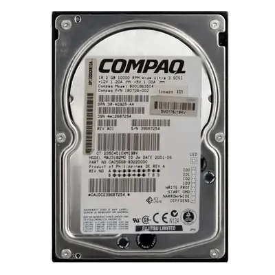 180726-003 HP 36.4GB Ultra-160 SCSI 10000 3.5-inch Hard Drive