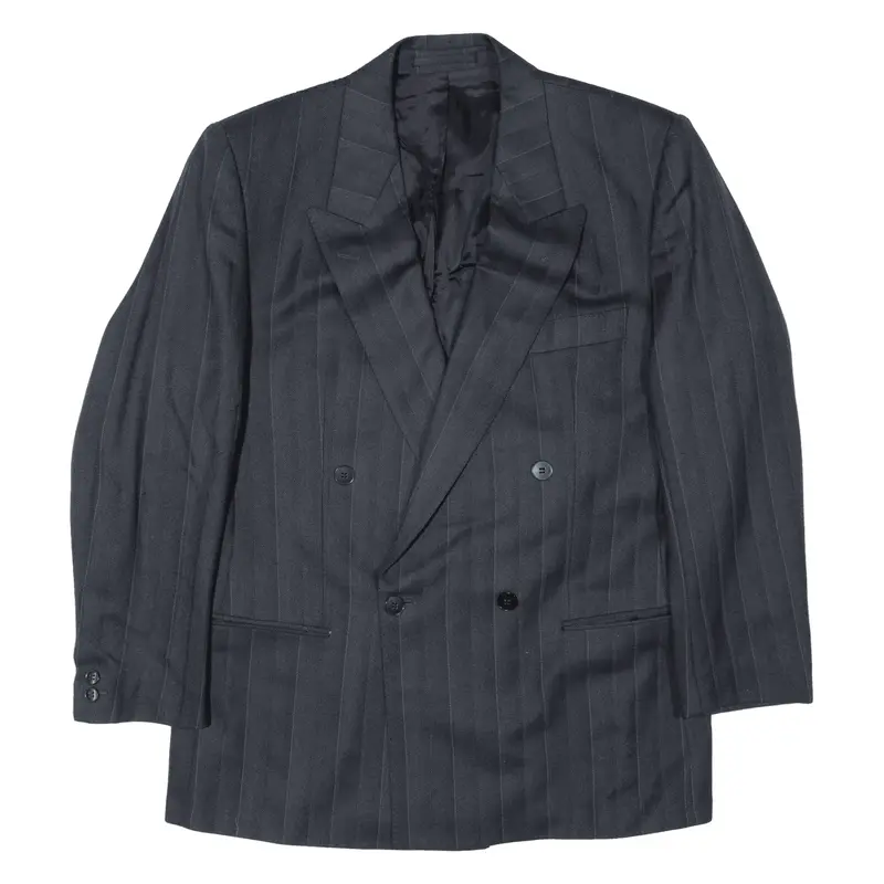 WELLER Barbisio Blazer Jacket Grey Wool Pinstripe Mens L