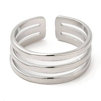 Non-Tarnish 304 Stainless Steel Open Cuff Rings