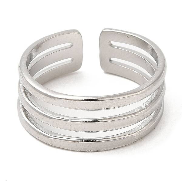 Non-Tarnish 304 Stainless Steel Open Cuff Rings