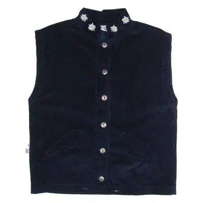 Oversized Womens Corduroy Gilet Blue S