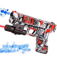 Manual G17 Gel Toy Gun With Laser Outdoor Sports toy for Children Gift(Water Bullets Excluded)