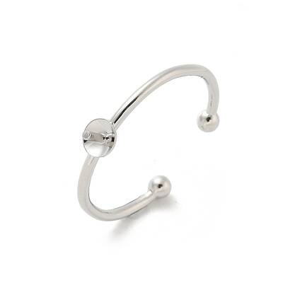 Brass Open Cuff Ring Settings