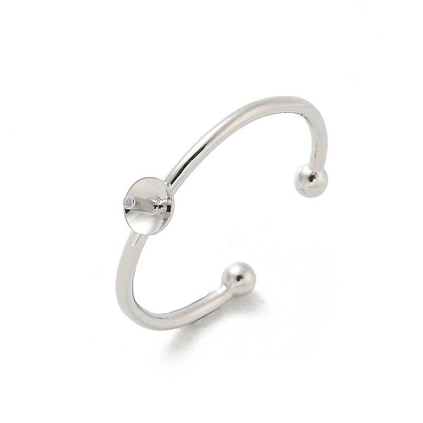 Brass Open Cuff Ring Settings