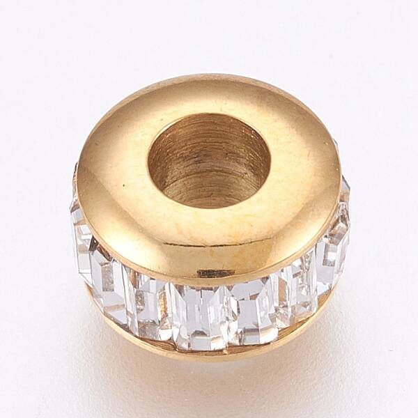 Ion Plating(IP) 304 Stainless Steel European Beads