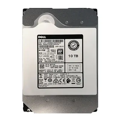 07FPR Dell 10TB 12Gb/s SAS 7200 3.5-Inch Hard Drive