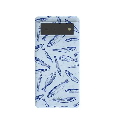 Powder Blue Fishery Google Pixel 6 Case