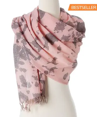 Awaken Organic Tie Dye Scarf | Color: Pink -Sold Out