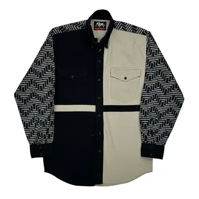 Roper Shirt - Large Beige Cotton