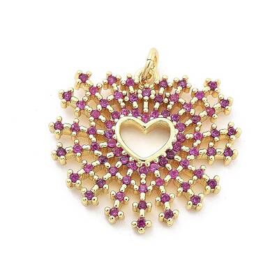 Brass Micro Pave Cubic Zirconia Pendants