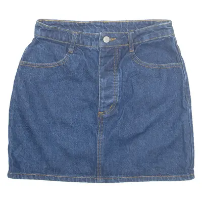 J.GALT Womens Straight Skirt Blue Short Denim M