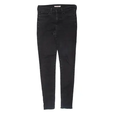 LEVI'S Womens Jeans Black Regular Skinny W28 L31