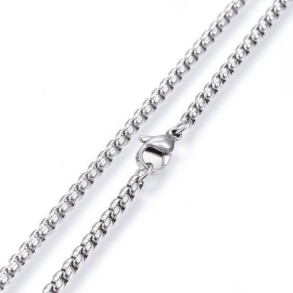Non-Tarnish 304 Stainless Steel Rolo Chain Necklaces