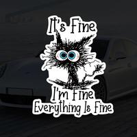 Funny Pattern Car Window Bumper Sticker, 1 Count Funny Cartoon Decal Sticker, Universal Decorative Sticker for Car Truck SUV ...