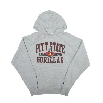CHAMPION Pitt State Gorillas USA Hoodie Grey Pullover Mens S